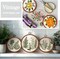 9-Piece Vintage-Style Embroidery Hoop Set – Faux Wood Circular Frames in 3 Sizes (3.5", 4.3", 5.3") – Antique Brass Hanging Rings for Cross Stitch, Ornament Display & DIY Craft Projects